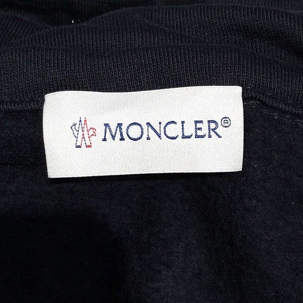 Moncler 100% Cotton L Double Patch Zip-Up Hoodie in Pristine Condition