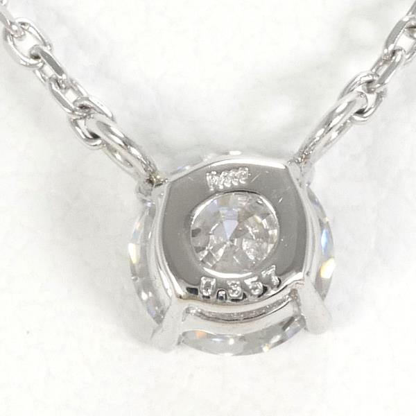 PT900 Platinum PT850 Necklace Diamond 0.357 VS2 in Excellent Condition