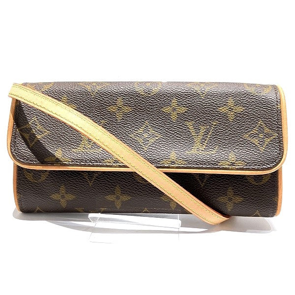 Louis Vuitton Monogram Pochette Twin PM M51854 Crossbody Bag in Great Condition