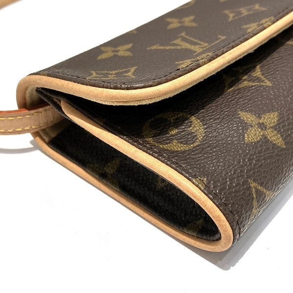 Louis Vuitton Monogram Pochette Twin PM M51854 Crossbody Bag in Great Condition