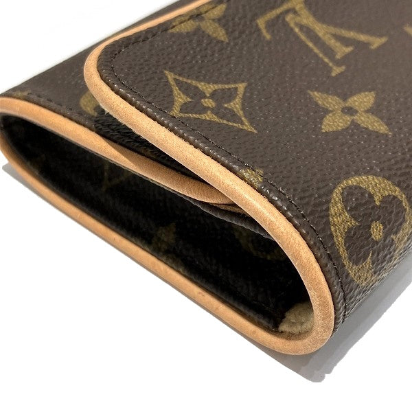 Louis Vuitton Monogram Pochette Twin PM M51854 Crossbody Bag in Great Condition