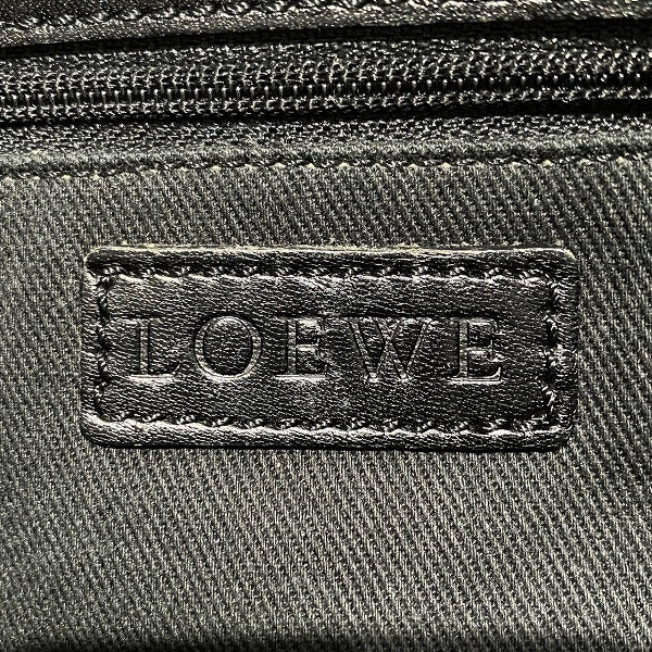 Loewe Anagram Canvas Leather Shoulder Bag