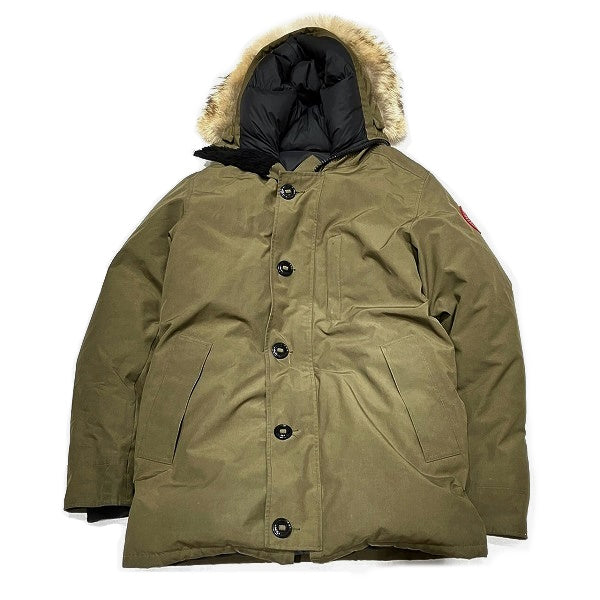 Canada Goose Jasper Parka L Khaki Down Jacket in Fair Condition