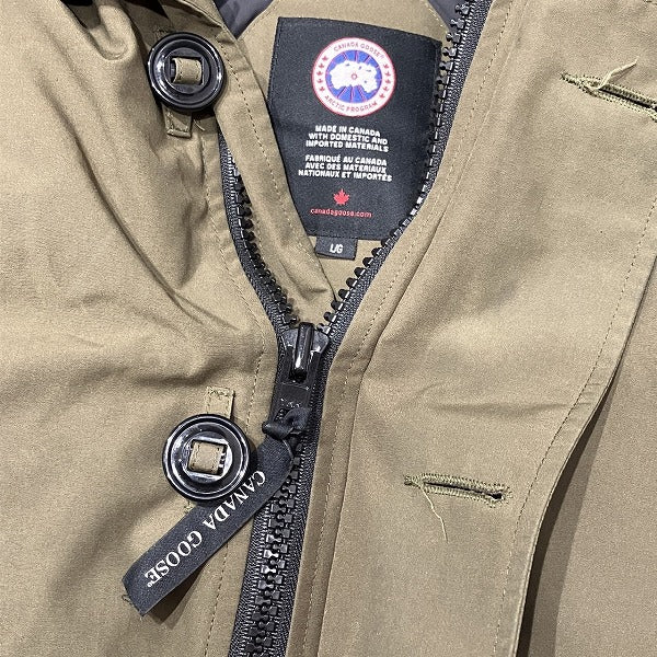 Canada Goose Jasper Parka L Khaki Down Jacket in Fair Condition