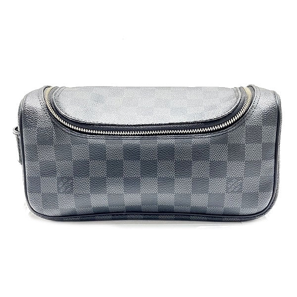 Louis Vuitton Damier Graphite Toiletry Pouch Clutch N47625 in Good Condition