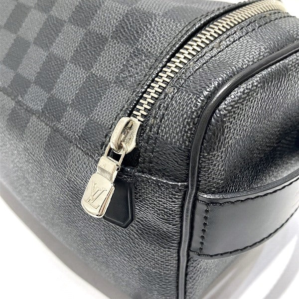 Louis Vuitton Damier Graphite Toiletry Pouch Clutch N47625 in Good Condition