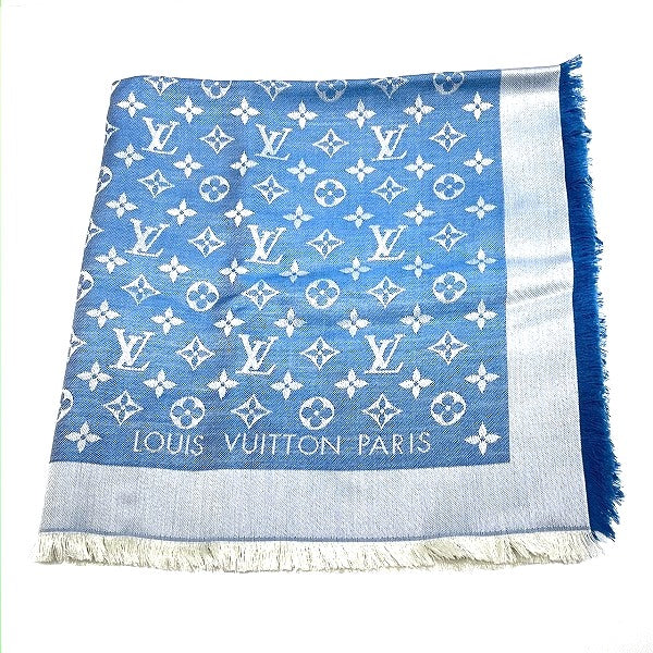 Louis Vuitton Monogram Denim Shawl M74019 Scarf in Great Condition