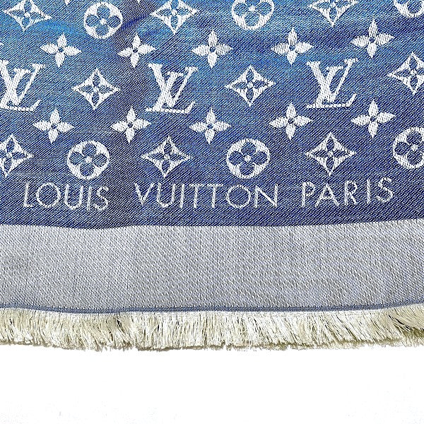 Louis Vuitton Monogram Denim Shawl M74019 Scarf in Great Condition