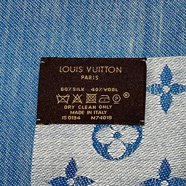 Louis Vuitton Monogram Denim Shawl M74019 Scarf in Great Condition