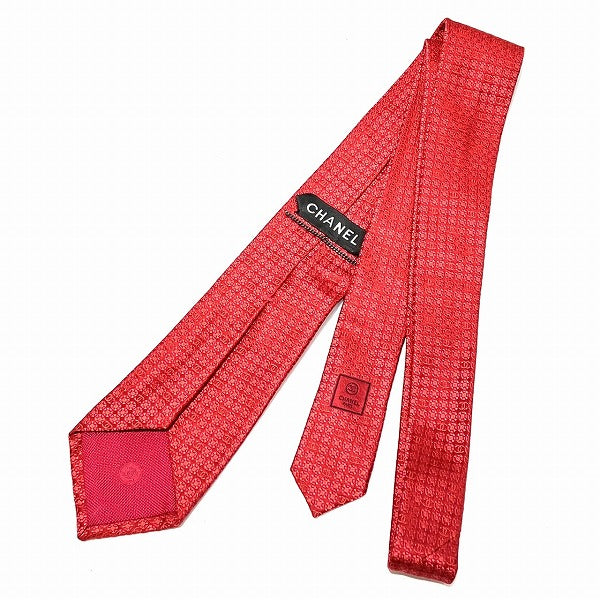 Chanel Red Silk Tie for Men in Great Condition