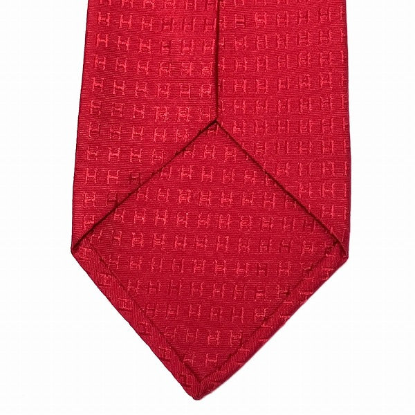 Hermes Silk H Logo Tie in Good Condition