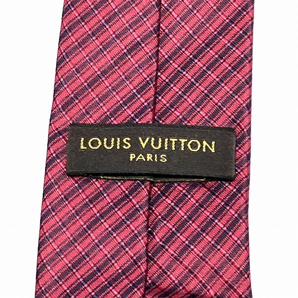 Louis Vuitton Red Silk Tie in Great Condition