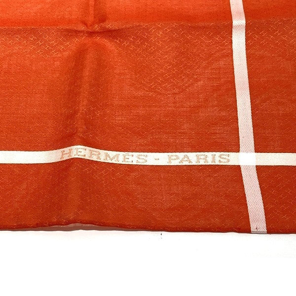 Hermes Jacquard H Cotton Handkerchief