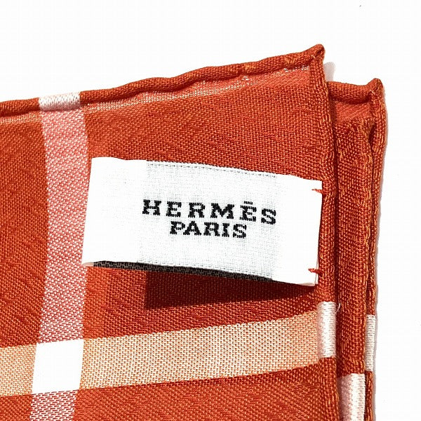 Hermes Jacquard H Cotton Handkerchief