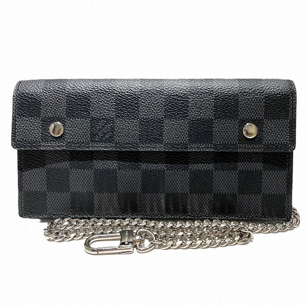 Louis Vuitton Damier Graphite Accordion Wallet N60023 in Good Condition