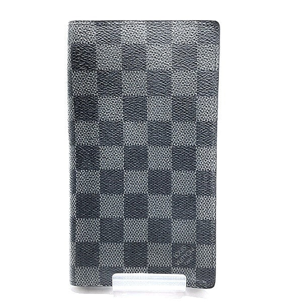 Louis Vuitton Damier Graphite Portefeuille Columbus Long Wallet N63116 in Good Condition