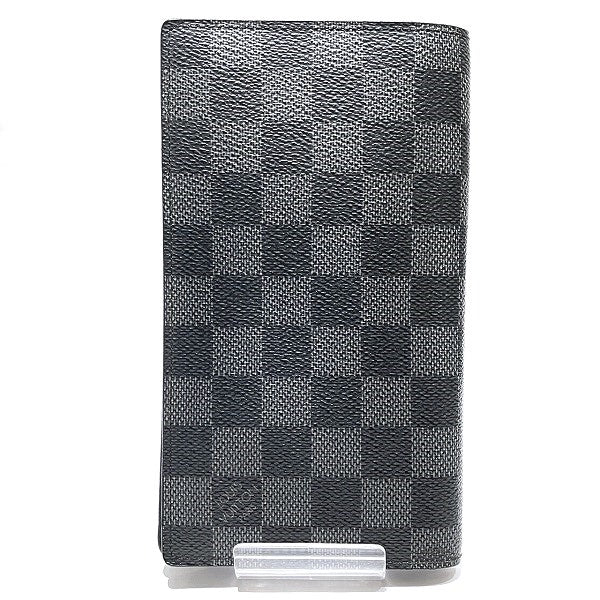 Louis Vuitton Damier Graphite Portefeuille Columbus Long Wallet N63116 in Good Condition