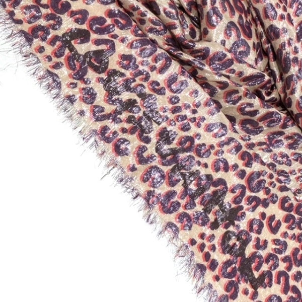 Louis Vuitton Leopard Etole Scarf/Cashmere Silk Blend in Good Condition