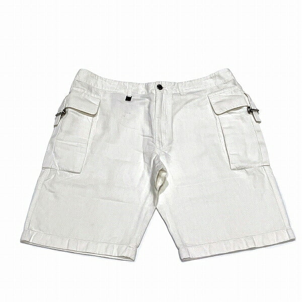 Louis Vuitton Denim Half Pants White 44 Men in Good Condition