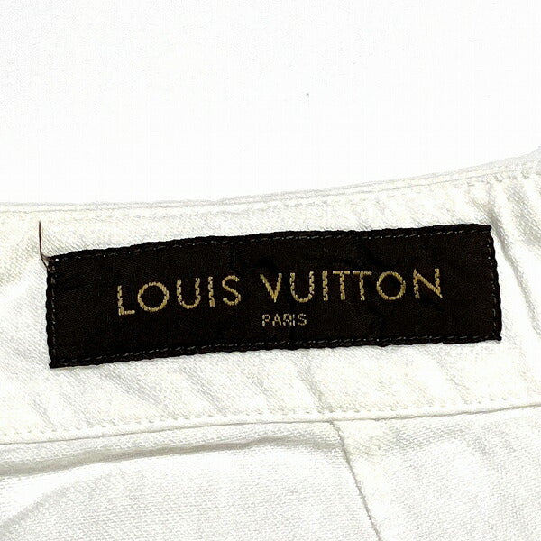 Louis Vuitton Denim Shorts White 44 in Good Condition