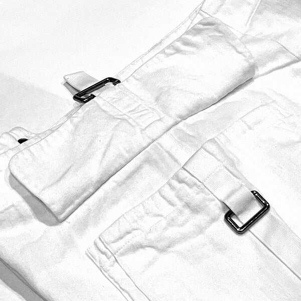 Louis Vuitton Denim Half Pants White 44 Men in Good Condition