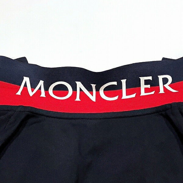 Moncler Dark Navy Cotton Polo Shirt M Size in Good Condition