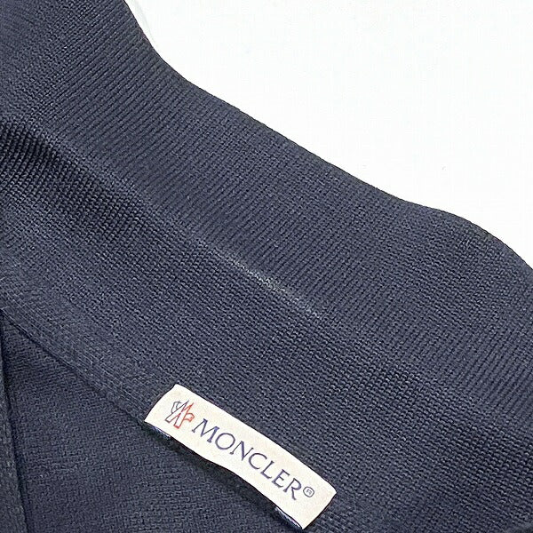 Moncler Dark Navy Cotton Polo Shirt M Size in Good Condition