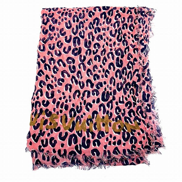 Louis Vuitton Leopard Etole Cashmere Silk Stole in Good Condition