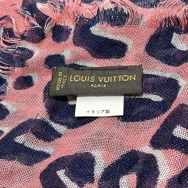 Louis Vuitton Leopard Etole Cashmere Silk Stole in Good Condition