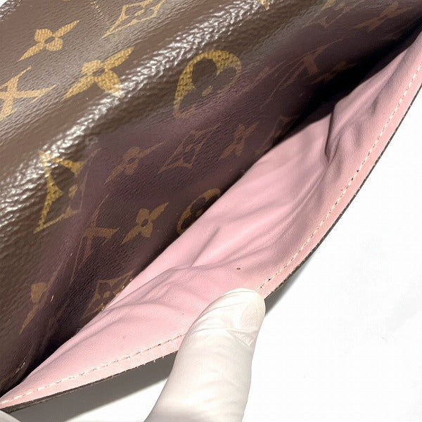 Louis Vuitton Monogram Portefeuille Sarah Rose Ballerine Long Wallet M62235 in Fair Condition