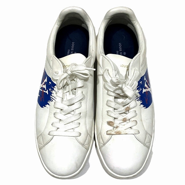 Louis Vuitton Luxembourg Line Paint Logo Sneakers in Good Condition