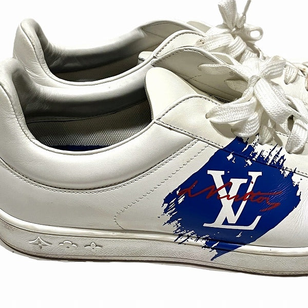 Louis Vuitton Luxembourg Line Paint Logo Sneakers in Good Condition