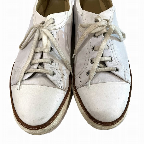 Hermes Leather White Sneakers