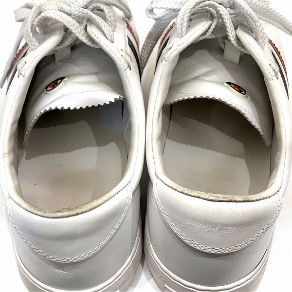 Moncler New Monaco Leather Sneakers 42 in Good Condition