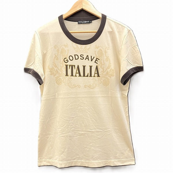 Dolce & Gabbana Ivory T-Shirt Men in Good Condition