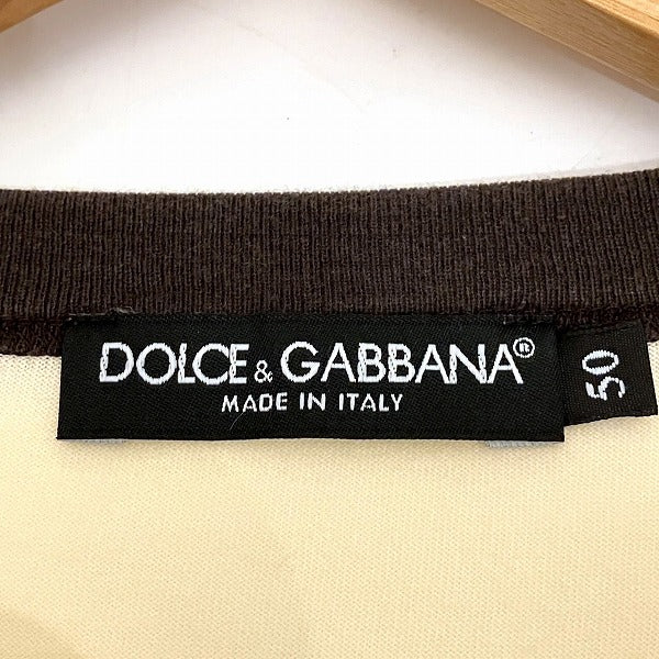 Dolce & Gabbana Ivory T-Shirt Men in Good Condition