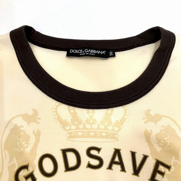 Dolce & Gabbana Ivory T-Shirt Men in Good Condition