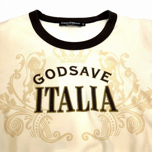 Dolce & Gabbana Ivory T-Shirt Men in Good Condition