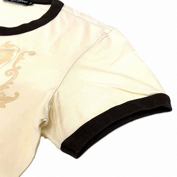 Dolce & Gabbana Ivory T-Shirt Men in Good Condition