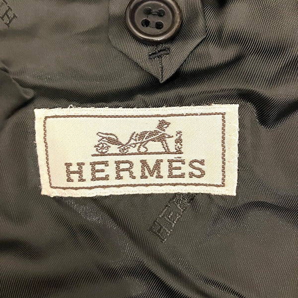 Hermes Bordeaux Corduroy Jacket 48 in Good Condition