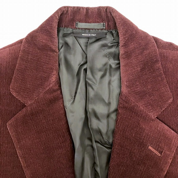 Hermes Bordeaux Corduroy Jacket 48 in Good Condition