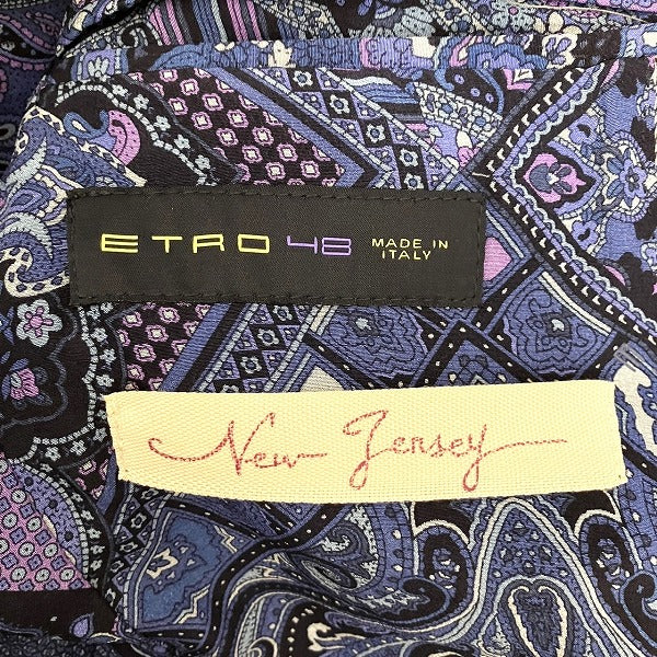 Etro Herringbone Jacket Cotton Silk in Good Condition