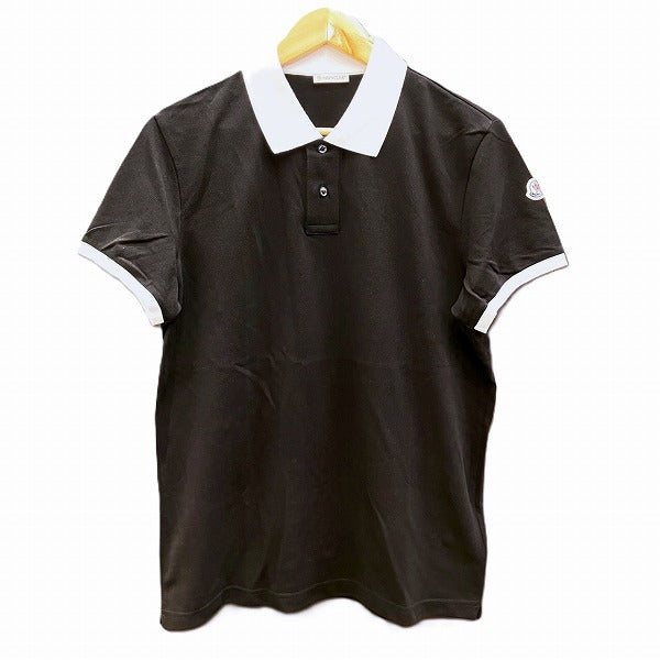 Moncler Black Polo Shirt E10918309899