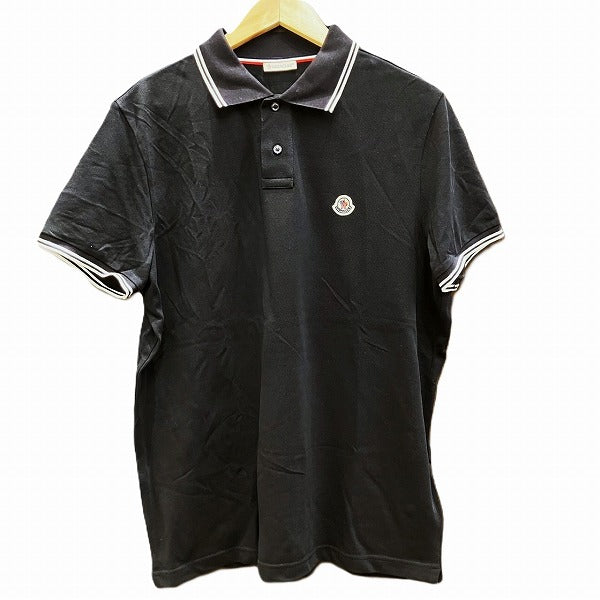 Moncler Navy Polo Shirt Men