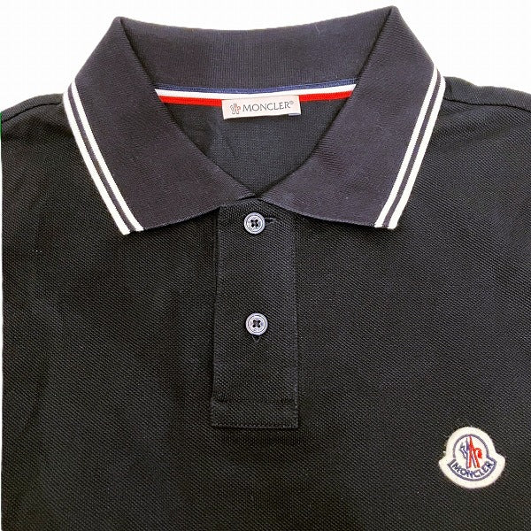 Moncler Navy Polo Shirt Men in Good Condition