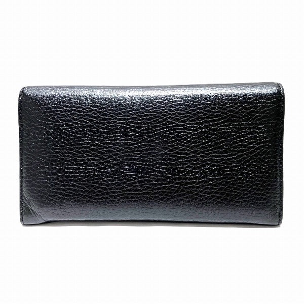 Gucci Leather Interlocking G Long Wallet in Good Condition