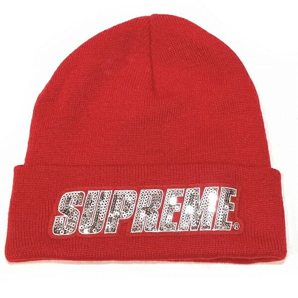 Supreme Sequin Knit Cap Unisex