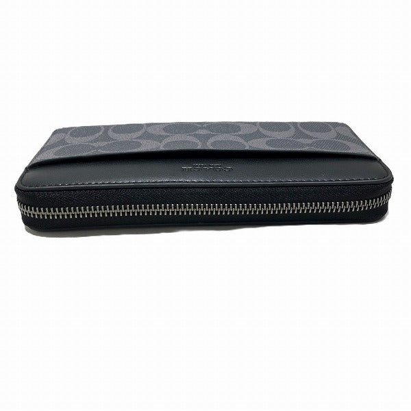 Coach Signature F58112 Zip Wallet Black