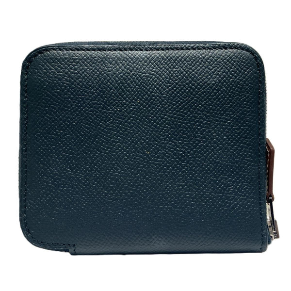 Hermes Azap Compact Silk In Leather Coin Case
