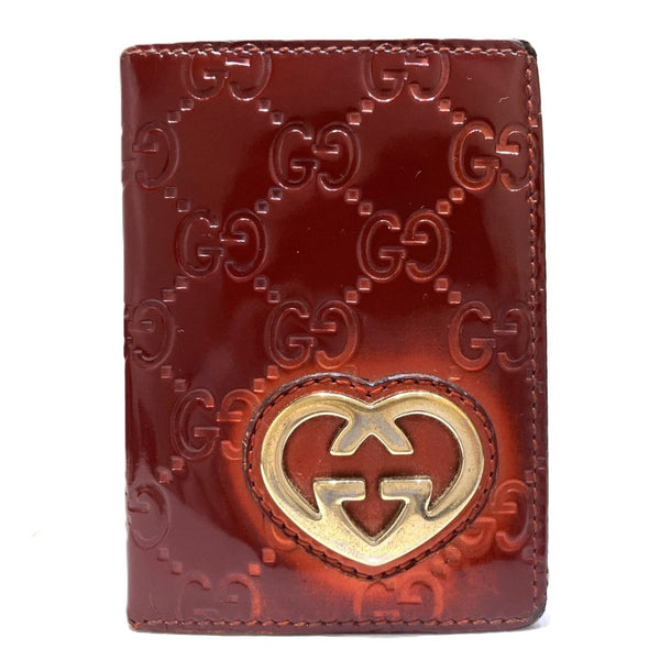 Gucci Lovely Guccissima Patent Leather Card Case